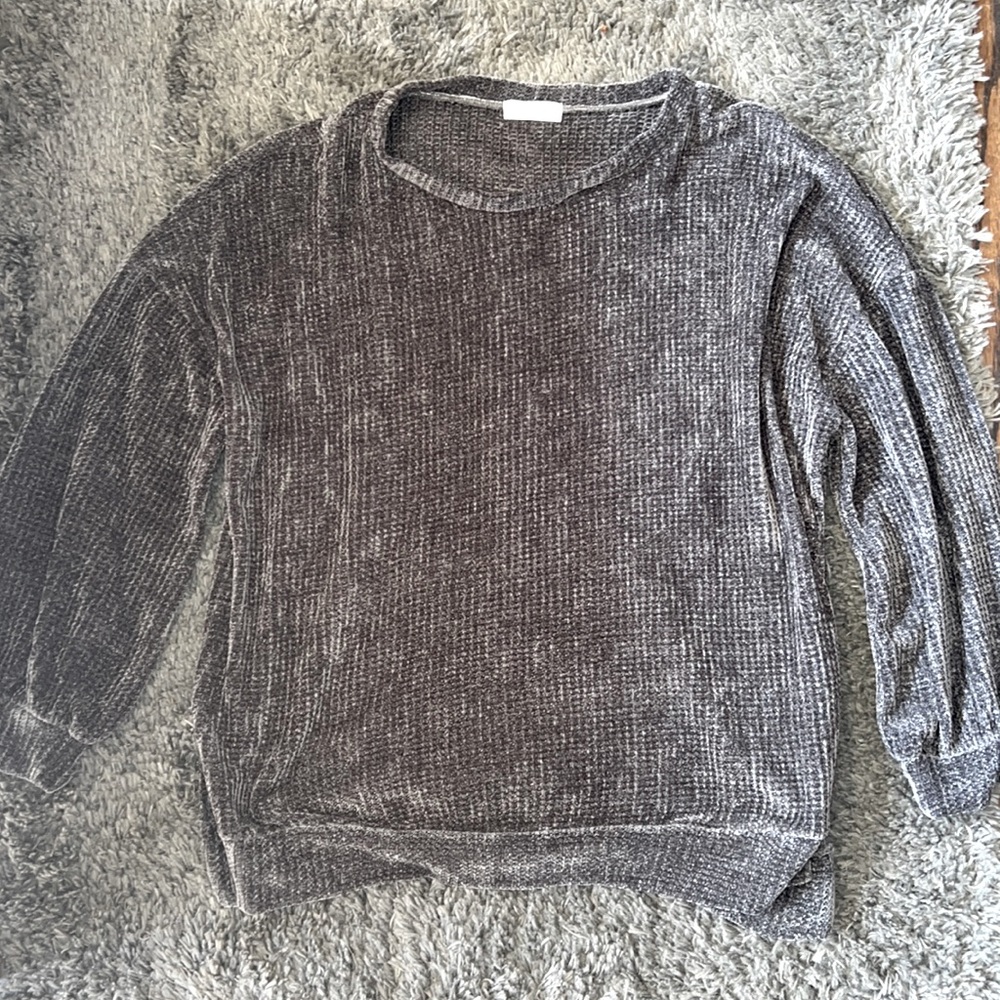VICI Grey Sweater First Love By Lovelyn-Size Large *Never worn, without tags*